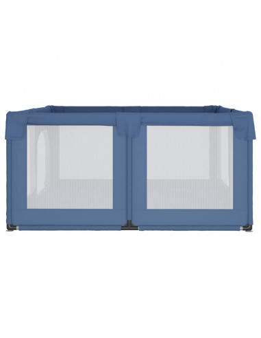 Box per Bambini con 2 Porte Blu Chiaro in Tessuto Oxford