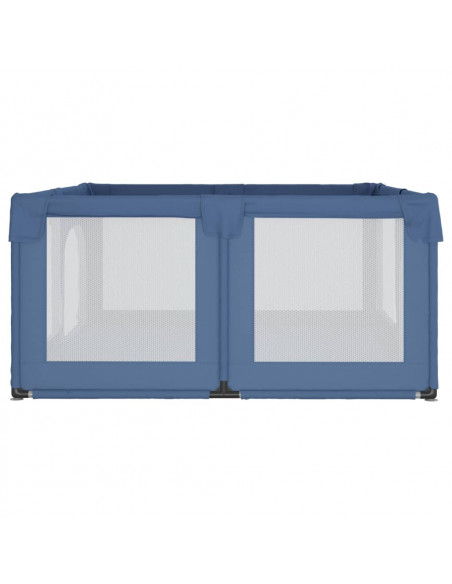 Box per Bambini con 2 Porte Blu Chiaro in Tessuto Oxford