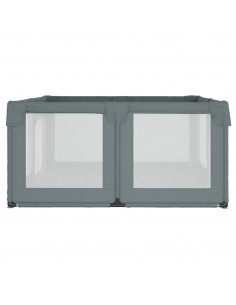 Box per Bambini con 2 Porte Grigio Chiaro Tessuto Oxford