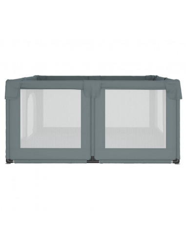 Box per Bambini con 2 Porte Grigio Chiaro Tessuto Oxford
