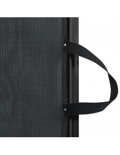 Cancelletto Retrattile per Animali Domestici Nero 102,5x125 cm