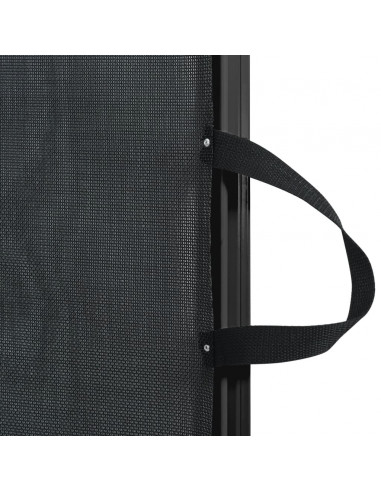 Cancelletto Retrattile per Animali Domestici Nero 102,5x125 cm