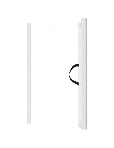 Cancelletto Retrattile per Animali Domestici Bianco 102,5x125cm