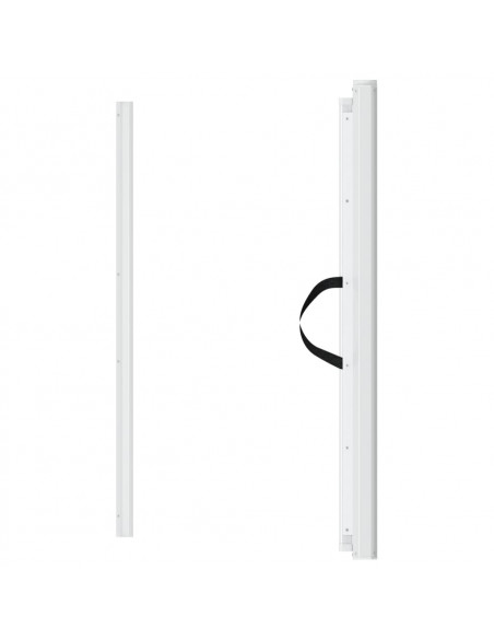 Cancelletto Retrattile per Animali Domestici Bianco 102,5x125cm
