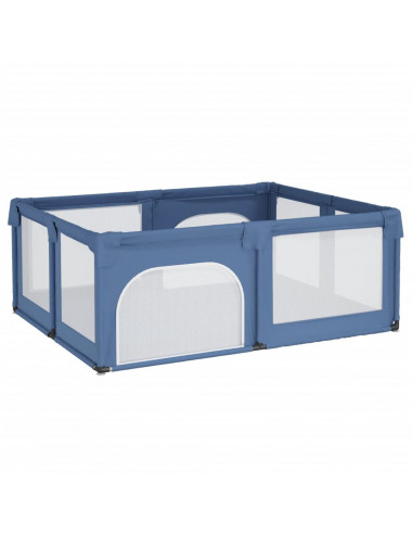Box per Bambini con 2 Porte Blu Chiaro in Tessuto Oxford
