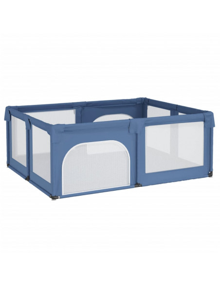 Box per Bambini con 2 Porte Blu Chiaro in Tessuto Oxford