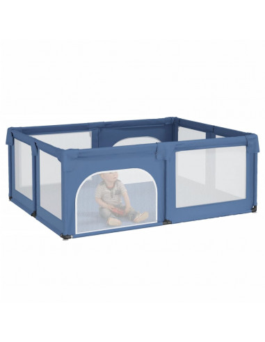 Box per Bambini con 2 Porte Blu Chiaro in Tessuto Oxford