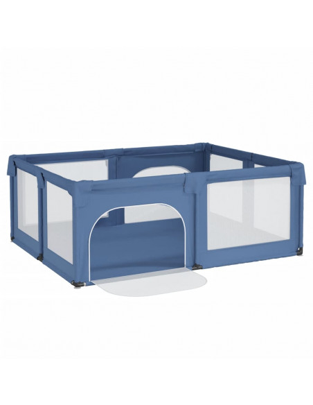 Box per Bambini con 2 Porte Blu Chiaro in Tessuto Oxford