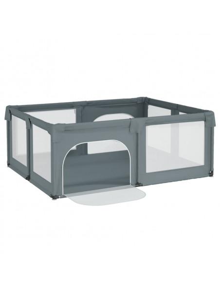 Box per Bambini con 2 Porte Grigio Chiaro Tessuto Oxford