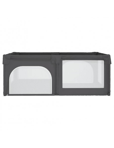 Box per Bambini con 2 Porte Grigio Scuro Tessuto Oxford