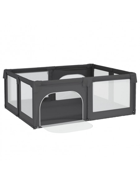 Box per Bambini con 2 Porte Grigio Scuro Tessuto Oxford