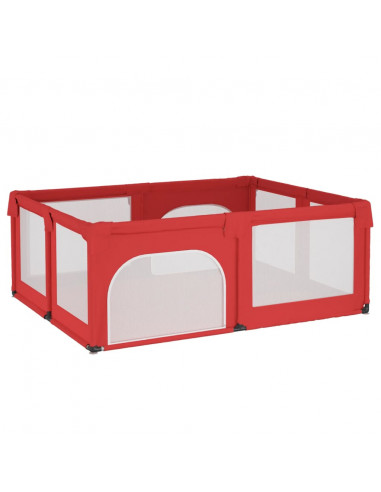 Box per Bambini con 2 Porte Rosso in Tessuto Oxford