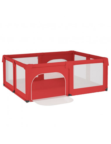 Box per Bambini con 2 Porte Rosso in Tessuto Oxford