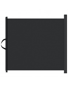 Cancelletto Retrattile per Animali Domestici Nero 102,5x125 cm 2