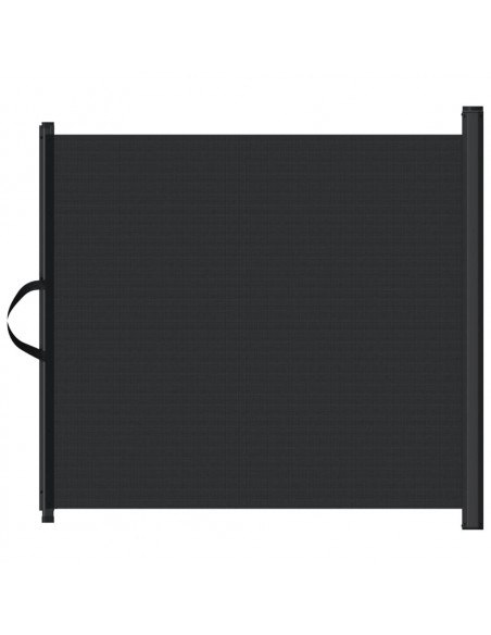Cancelletto Retrattile per Animali Domestici Nero 102,5x125 cm