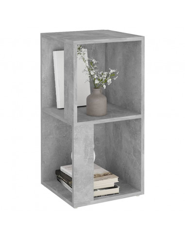 Armadio Angolare Grigio Cemento 33x33x67 cm in Truciolato
