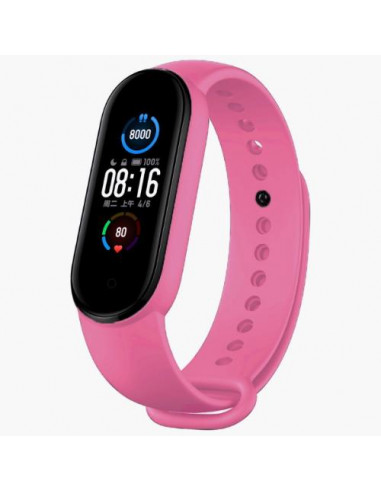 BRACCIALE IN SILICONE PER XIAOMI WATCH BAND MI 5 SPORT ROSA
