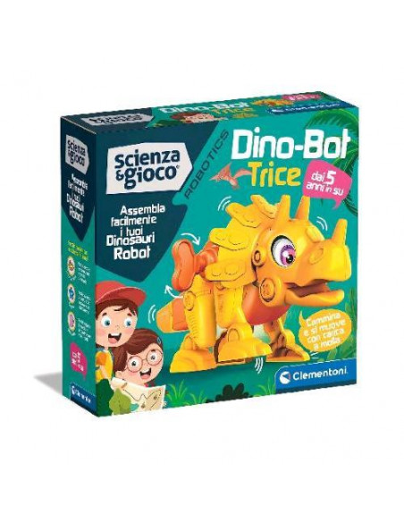 CLEMENTONI SCIENZA E GIOCO ROBOTICS DINO BOT MODELLO DI TRICERATOPO DA COSTRUIRE