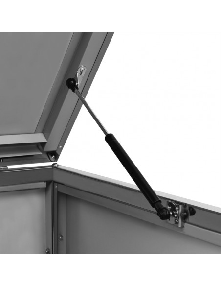 Copribidone per Spazzatura Triplo 207x77,5x112,5cm Acciaio Inox