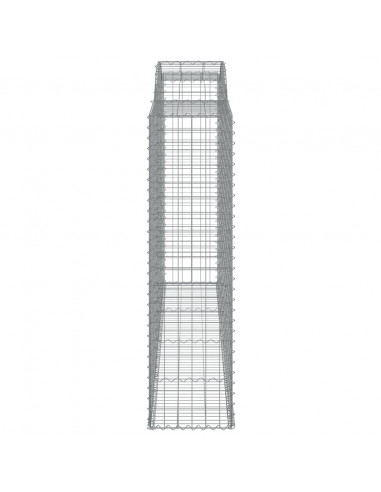 Cesti Gabbioni ad Arco 4 pz 300x50x180/200 cm Ferro Zincato