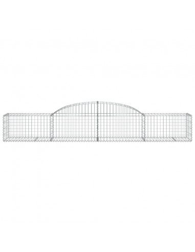 Cesti Gabbioni ad Arco 20 pz 300x50x40/60 cm Ferro Zincato