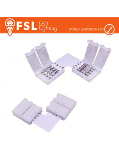 CONNETTORE RAPIDO L PER STRIP 10MM LED RGB