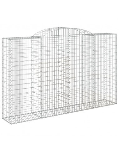 Cesti Gabbioni ad Arco 6 pz 300x50x180/200 cm Ferro Zincato