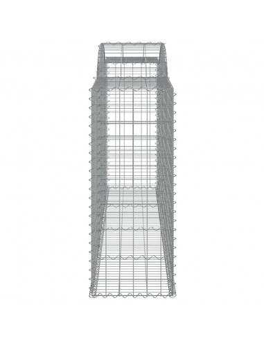 Cesti Gabbioni ad Arco 2 pz 300x50x120/140 cm Ferro Zincato