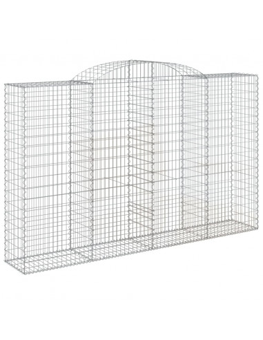 Cesti Gabbioni ad Arco 7 pz 300x50x180/200 cm Ferro Zincato