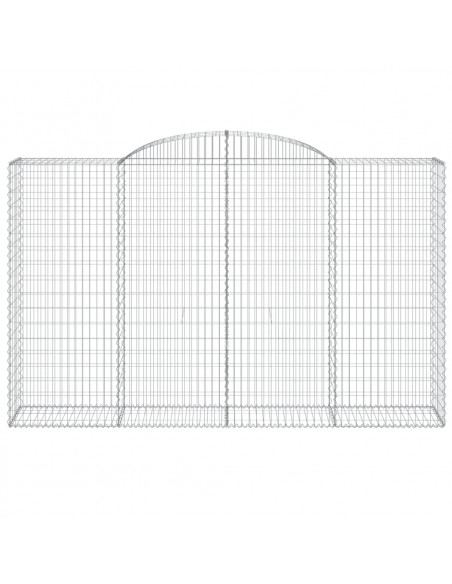 Cesti Gabbioni ad Arco 8 pz 300x50x180/200 cm Ferro Zincato