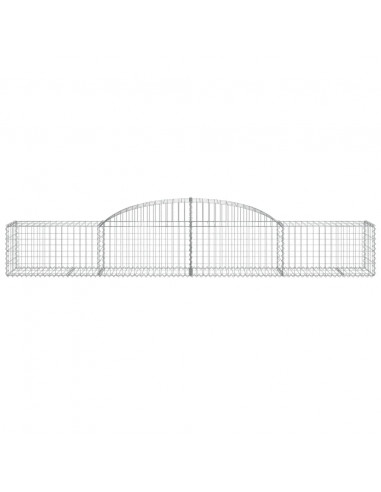 Cesti Gabbioni ad Arco 25 pz 300x50x40/60 cm Ferro Zincato