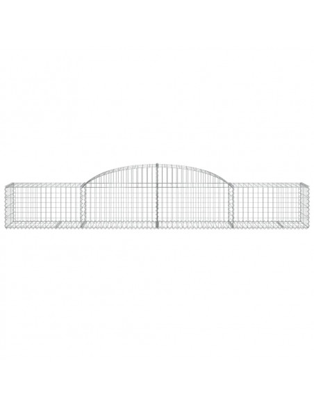 Cesti Gabbioni ad Arco 25 pz 300x50x40/60 cm Ferro Zincato