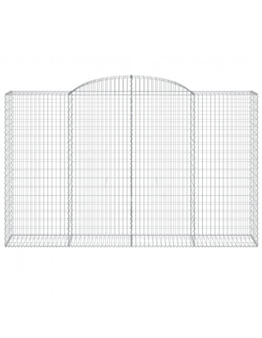 Cesti Gabbioni ad Arco 15 pz 300x50x180/200 cm Ferro Zincato