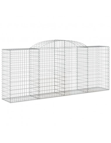 Cesti Gabbioni ad Arco 5 pz 300x50x120/140 cm Ferro Zincato