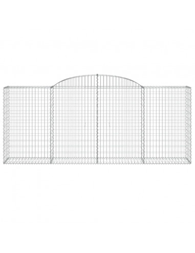 Cesti Gabbioni ad Arco 5 pz 300x50x120/140 cm Ferro Zincato