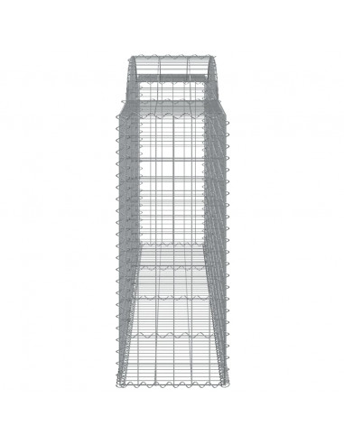 Cesti Gabbioni ad Arco 10 pz 300x50x120/140 cm Ferro Zincato