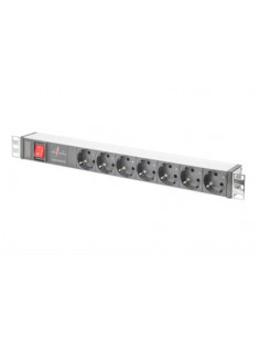 DIGITUS MULT ALIM ER RACK 19" IN ALL 7 PRESE SCHUKO E SPINA SCHUKO E INTERRUTTORE
