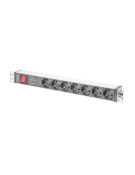 DIGITUS MULT ALIM ER RACK 19" IN ALL 7 PRESE SCHUKO E SPINA SCHUKO E INTERRUTTORE