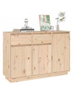 Credenza 110x34x75 cm in Legno Massello di Pino