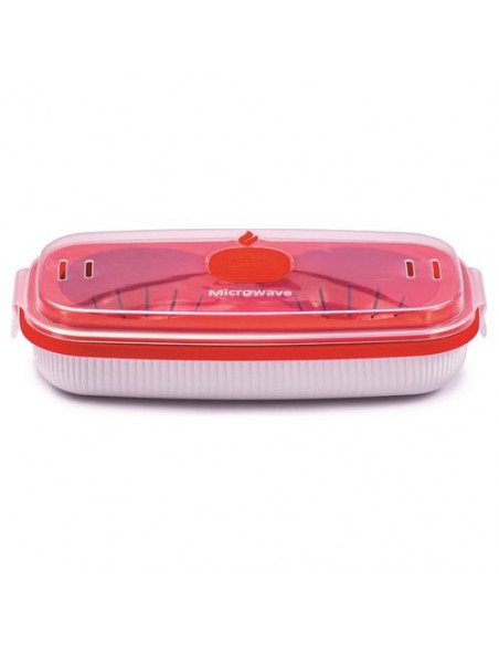 Contenitore microonde Snips 000848 TEMPO ZERO Omelette Bianco e Rosso