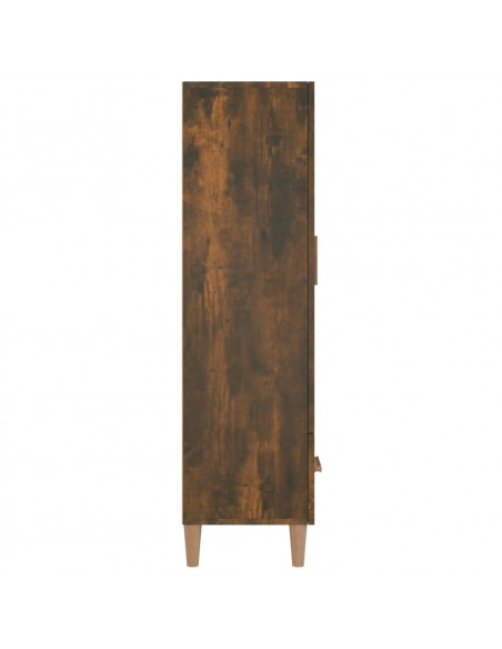 Credenza Rovere Fumo 70x31x115 cm in Legno Multistrato