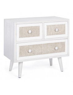 Cassettiera Yes Everyday 0744878 MONTIEL Bianco e Lino Bianco e Lino