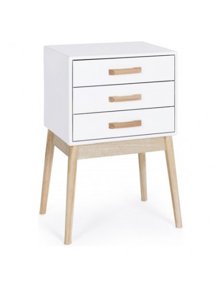 Cassettiera Yes Everyday 0740047 ORDINARY Bianco e Legno naturale Bian