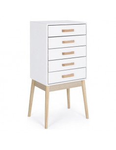 Cassettiera Yes Everyday 0740048 ORDINARY Bianco e Legno naturale Bian