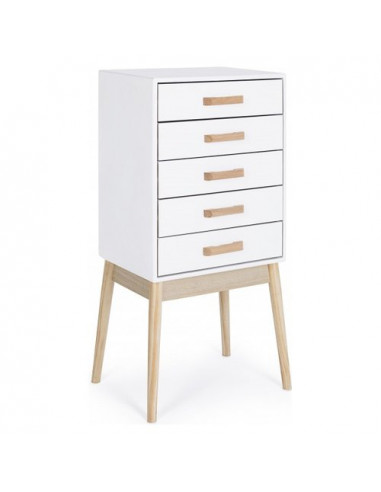 Cassettiera Yes Everyday 0740048 ORDINARY Bianco e Legno naturale Bian