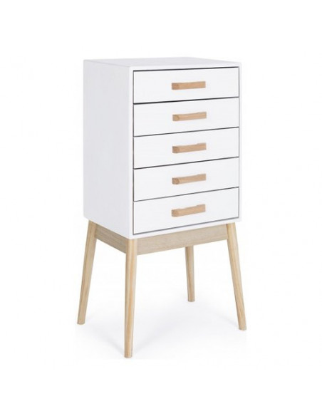 Cassettiera Yes Everyday 0740048 ORDINARY Bianco e Legno naturale Bian