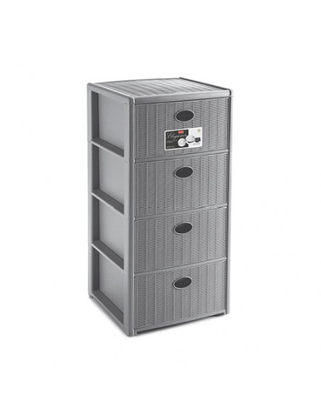 Cassettiera Stefanplast 30418 ELEGANCE Grigio Grigio