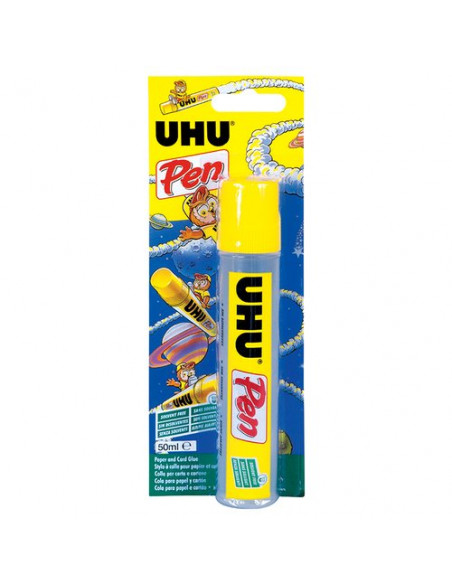 Colla stick Uhu Bostik 1605 Liquid Pen Trasparente giallognolo Traspar