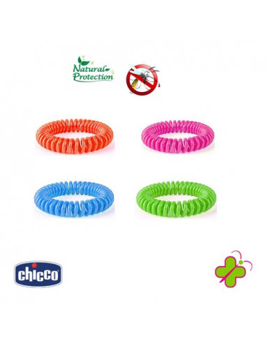Bracciale antizanzare Chicco 8552 ZANZA NO Braccialetto Plastica Assor