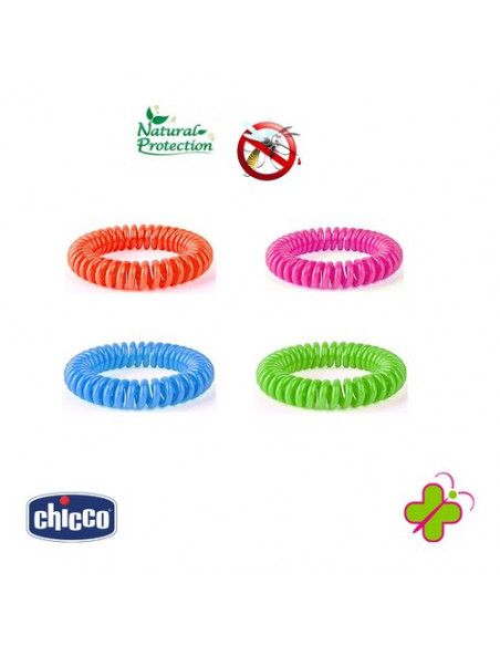 Bracciale antizanzare Chicco 8552 ZANZA NO Braccialetto Plastica Assor